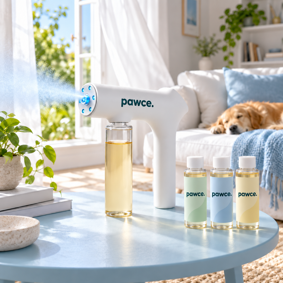 Pawce Fresh Home Kit with three scent refills